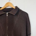 Varley  Brown Carmen Rib Knit Zip Through Jacket Photo 2