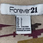 Forever 21 Aztec tribal print tank top cutout back stretchy soft NEW size L Photo 2