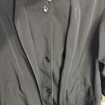 Gallery Women's Hooded Two Tone Raincoat Sz Small Removable Lining Black Beige Photo 10