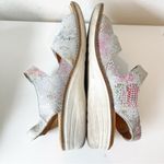 Ganter Sandals Womens Sz 8.5 39H Comfort Animal Skin Walking‎ Leather Support Silver Photo 7