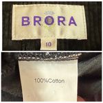 BRORA Black Corduroy Bombacho Pleated Slouchy Tapered Ankle Pants Women’s Size 4 Photo 10