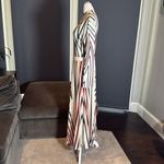 Women’s Long Sleeve Printed Casual Maxi Dress with Pleated Skirt Size M Size M Photo 7