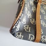 Dooney & Bourke Y2K Vintage Signature Canvas Small Barrel Bag Photo 3