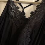 fab'rik Black Lacy Flowy  Top Photo 2