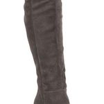 Gianni Bini Ventah Suede Block Heel Wide Calf Over The Knee Boots Gray Photo 0