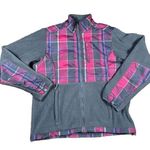 The Mountain Fog Fleece Jacket Womens M Brown/Pink Checkered Brand New NWT Photo 0