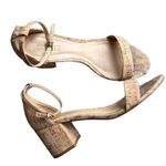Schutz - Bebethy Cork Ankle Strap Block Heel Sandals Sz 9 Photo 1