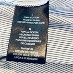 Norma Kamali  Belted Pinstripe Button Down Shirt Dress Size L Photo 7