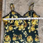 Urban Outfitters Stretch Velvet Lace Trim Floral Cami Mini Dress Medium Photo 8