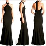 Dress the Population Taylor Dress Halter Maxi Gown Black Size Medium M Photo 8