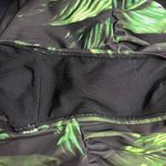 ALBION FIT Rio One Shoulder Swimsuit Size Small Black Green Tropical One Piece Photo 9