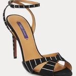 Ralph Lauren Collection Kandice Embellished Goat-Suede Sandal Sz 39 Photo 0