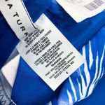 Trina Turk Basque Banded Bra Bikini Top Removable Cups Keyhole Floral Blue 4 Photo 6