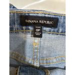 Banana Republic Denim Jean Skirt Women’s Size 0 Petite Button Fly Stretch Modest Photo 1