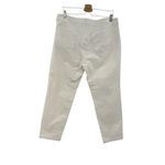 Eileen Fisher Textured Cream Skinny Ankle Jeans Organic Cotton Size 14 Photo 6