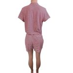 Vineyard Vines  Knit Red & White Striped Crossover Romper Size Medium‎ Photo 1