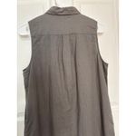 ONIA  Kaylee shirtdress gray sleeveless high low medium Photo 8