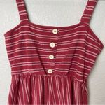 Caution to the Wind  Red Striped Mini Dress Size S Photo 1