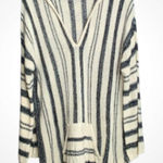Buckees Striped Hoodie Sweatshirt Tunic Photo 0