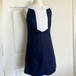 Lilly Pulitzer Lily Pulitzer Navy Knot Button Mini Dress Photo 1