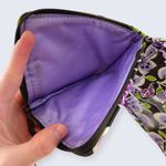 Vera Bradley Double ID Wristlet Plum Petals Purple Floral Bifold Zip Wallet $30 Photo 4