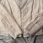 Olivaceous  White Eyelet Blouse Photo 2