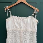 Betsey Johnson  Novelty‎ Cotton and Venise Lace Tulip Mini Dress Y2K Photo 5