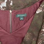 H by Halston  Sleeveless Printed Chiffon Drapey Top Burgundy Size 28W Photo 7