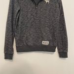 PINK - Victoria's Secret PINK VS VICTORIA'S SECRET Perfect Quarter 1/4 Zip Black White Colorblock Logo XS Photo 5