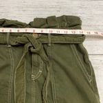 Free People Splendor in the Grass Paperbag Waist Army Green Mini Skirt Photo 2