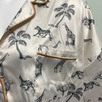 Z Supply  JOLIE SAFARI SATIN LOUNGE PAJAMA TOP NEW Photo 2