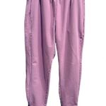 Gymshark Women's Lilac Track Pants Athletic Ankle Zip Size M Photo 3