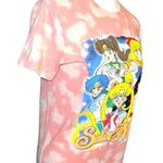Sailor Moon cute pink and white tie dye look tee! Size XS Photo 1