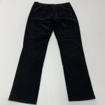 J.Jill Pants Womens Size 6 Black Corduroy Straight Leg Stretch Cotton Blend Photo 2