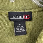 Studio G Green Silk Blend Pocket Button Front Casual Knit Cardigan Size XL Photo 9