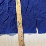 Moonlight Womens XL Blouse Bell Sleeve Ruffle Collar Button Jacket Blue Artsy Photo 7