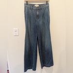 Madewell The Harlowe Wide Leg Jean size 25 Airy Denim Field Wash Photo 2