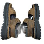 Skechers VTG Y2K  Leather Double Strap Sandals Brown Womens Size 7‎ Chunky Rugged Photo 4