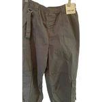 Rachel Paige Lg Utility Cargo Pants Gray Lightweight Back Elastic Waist D Photo 4