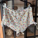 For Love & Lemons  strawberry kiss shorts scalloped bows tie pjs cottagecore Photo 9