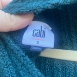 CAbi  Tryst Green Open Back Turtleneck Sweater | S Photo 3