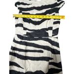Banana Republic Black White Zebra Print Linen Dress Size 0 Photo 5
