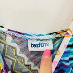 Multi Print Beach tank Dress by beachtime abstract pink blue size 4 Photo 10