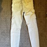 Free People Utility Cargo Jeans Raw Hem Neutral Off White Photo 2