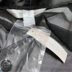 Cacique  Black Sheer Nylon Kimono /Robe with Floral Trim Size 26 NWT Photo 4