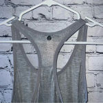 Lorna Jane Activewear Gray Glitter Ruffled Racerback Tank Size XS Photo 4