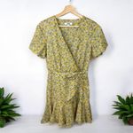 BB Dakota Big Flirt Energy Floral Ruched Detail Dress in Sunflower Photo 6