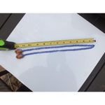 Seed Bead Shoes Necklace Blue Photo 4