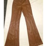 Princess Polly Womens  Faux Leather Flare Pants Size 6 Photo 2
