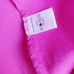 Venus Hi Low Ruffle Hot Pink Long Sleeve Puff Sleeve Dress Photo 10